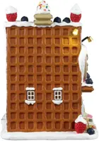 Lemax cookie's waffle café verlicht kersthuisje Sugar 'N' Spice 2024 - afbeelding 2