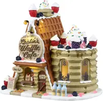 Lemax cookie's waffle café verlicht kersthuisje Sugar 'N' Spice 2024 - afbeelding 1