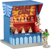 Lemax crash cans game verlicht kerstdorp tafereel Carnival 2025 - afbeelding 2