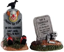 Lemax crazy headstones s/2 accessoire Spooky Town 2020 - afbeelding 1