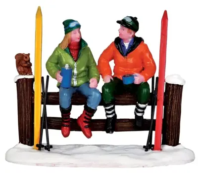 Lemax cross-country coffee break kerstdorp figuur type 4 Vail Village 2013 - afbeelding 1