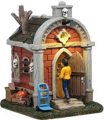 Lemax crypt move in verlicht tafereel Spooky Town 2025 - afbeelding 1