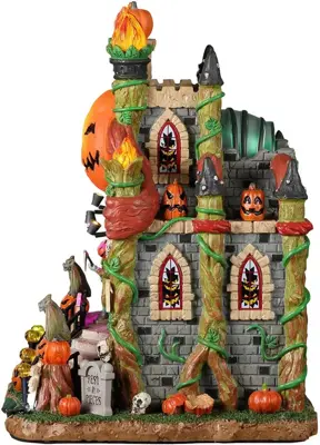 Lemax crypt of the lost pumpkin souls verlicht huisje Spooky Town 2022 - afbeelding 3