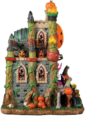 Lemax crypt of the lost pumpkin souls verlicht huisje Spooky Town 2022 - afbeelding 2