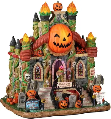 Lemax crypt of the lost pumpkin souls verlicht huisje Spooky Town 2022 - afbeelding 1
