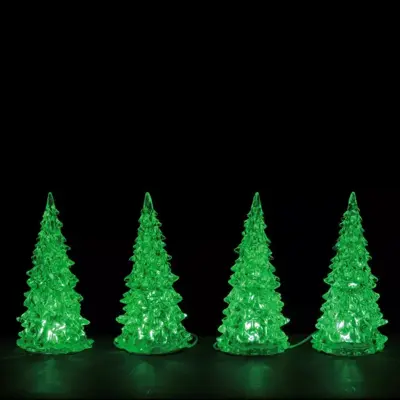 Lemax crystal lighted tree 3 color s/4 verlichte boom 2019 - afbeelding 1