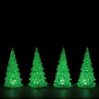 Lemax crystal lighted tree 3 color s/4 verlichte boom 2019 - afbeelding 1