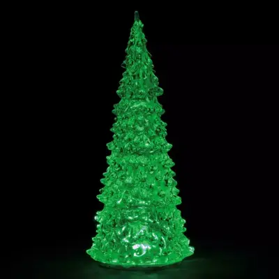 Lemax crystal lighted tree 3 color verlichte boom 2019 - afbeelding 1