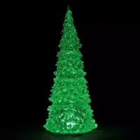 Lemax crystal lighted tree 3 color verlichte boom 2019 - afbeelding 1