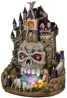 Lemax cursed ruins huisje Spooky Town met rook effecten 2025 - afbeelding 1