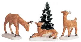 Lemax dad and fawns s/4 kerstdorp figuur type 3 1999 - afbeelding 1