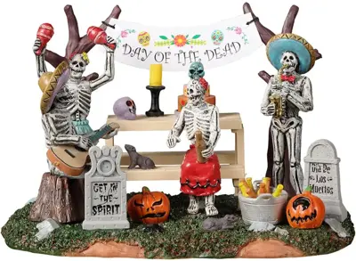 Lemax day of the dead party tafereel Spooky Town 2022 - afbeelding 5