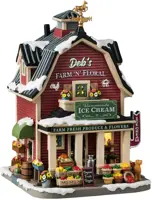Lemax deb's farm 'n' floral verlicht kersthuisje Harvest Crossing 2024 - afbeelding 1