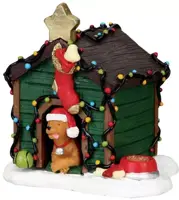 Lemax decorated light doghouse kerstdorp figuur type 2 Vail Village 2010 - afbeelding 1