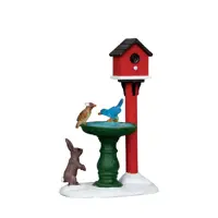 Lemax deer fountain kerstdorp accessoire Vail Village 2011 - afbeelding 1