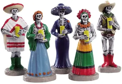 Lemax dia de los muertos vigil s/5 halloween figuur Spooky Town 2019 - afbeelding 1