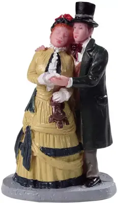 Lemax dickens couple kerstdorp figuur type 2 Caddington Village 2019 - afbeelding 1