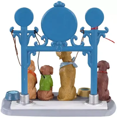 Lemax dog parking kerstdorp tafereel Caddington Village 2021 - afbeelding 4