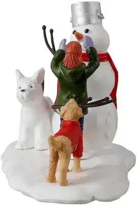Lemax doggone winter fun kerstdorp tafereel Vail Village 2023 - afbeelding 3