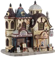 Lemax dorian gray's art supplies verlicht huisje Spooky Town 2025 - afbeelding 1