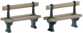 Lemax double seated bench s/2 kerstdorp accessoire 2017 - afbeelding 1