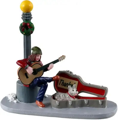 Lemax downtown busker kerstdorp figuur type 3 2023 - afbeelding 1