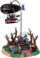 Lemax dreaded zeppelin, w/4.5v ad. bewegend tafereel Spooky Town 2010 - afbeelding 1