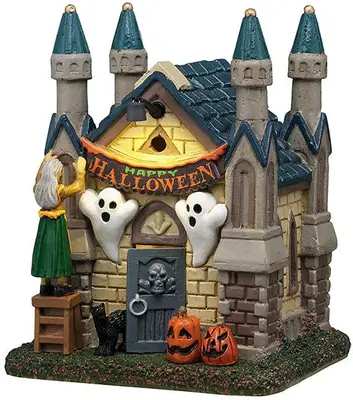 Lemax dreary decorations verlicht tafereel Spooky Town 2025 - afbeelding 1