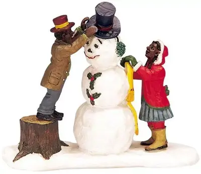 Lemax dressing mr. snowman kerstdorp figuur type 3 Caddington Village 2003 - afbeelding 1