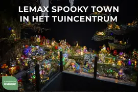 Lemax dry tree with purple lights verlichte boom Spooky Town 2025 - afbeelding 2