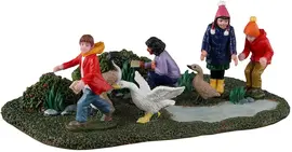 Lemax duck duck goose kerstdorp tafereel Vail Village 2023 kopen?
