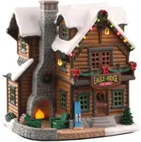Lemax eagle ridge ski lodge verlicht kersthuisje Vail Village 2020 - afbeelding 1