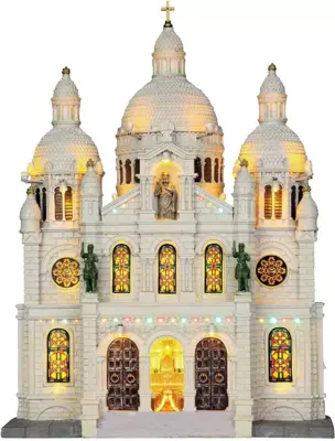 Lemax europe cathedral verlichte facade 2014 - afbeelding 1