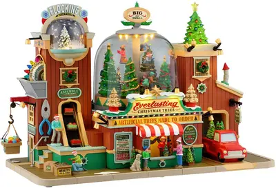 Lemax everlasting christmas trees bewegend kersthuisje Caddington Village 2026 - afbeelding 1
