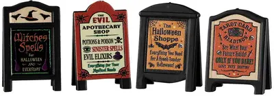 Lemax evil signs accessoire Spooky Town 2026 - afbeelding 1