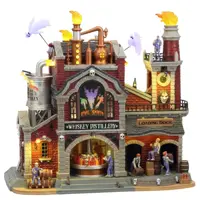 Lemax evil spirits whiskey distillery bewegend huisje Spooky Town 2021 - afbeelding 1