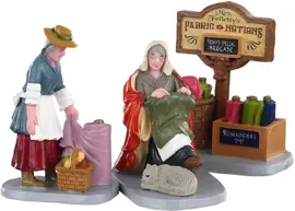 Lemax fabric vendor s/3 kerstdorp figuur type 5 Caddington Village 2020 - afbeelding 1