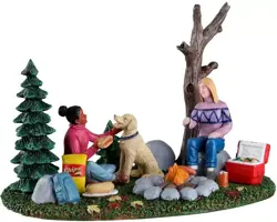 Lemax fall camping trip kerstdorp tafereel Harvest Crossing 2022 - afbeelding 1