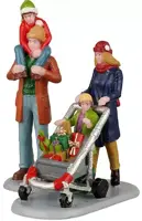 Lemax family holiday shopping spree s/2 kerstdorp figuur type 5 Vail Village 2022 - afbeelding 1