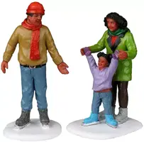 Lemax family ice follies s/2 kerstdorp figuur type 3 Vail Village 2022 - afbeelding 1
