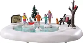 Lemax family skating day bewegende schaatsbaan 2020 - afbeelding 1