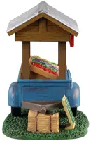 Lemax farm fresh vegetable trailer kerstdorp tafereel Harvest Crossing 2021 - afbeelding 2