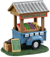 Lemax farm fresh vegetable trailer kerstdorp tafereel Harvest Crossing 2021 kopen?