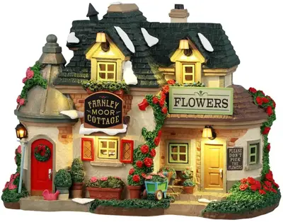 Lemax farnley moor cottage verlicht kersthuisje Caddington Village 2024 - afbeelding 1