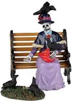 Lemax feeding the birds s/2 halloween figuur Spooky Town 2022