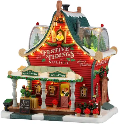 Lemax festive tidings nursery verlicht kersthuisje Santa's Wonderland 2026 - afbeelding 1