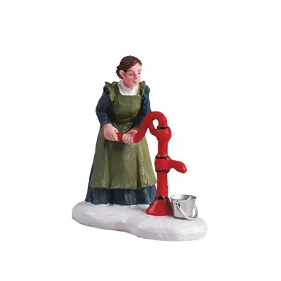 Lemax fill 'er up kerstdorp figuur type 1 Harvest Crossing 2005 - afbeelding 1