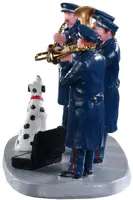 Lemax firehouse band kerstdorp tafereel Caddington Village 2019 - afbeelding 2