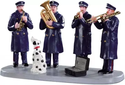 Lemax firehouse band kerstdorp tafereel Caddington Village 2019 - afbeelding 1