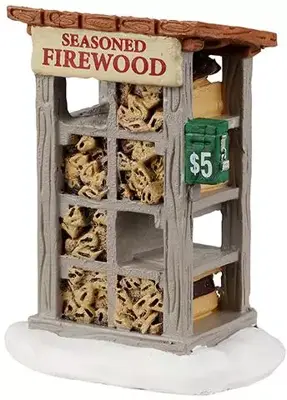 Lemax firewood for sale kerstdorp accessoire Harvest Crossing 2022 - afbeelding 1